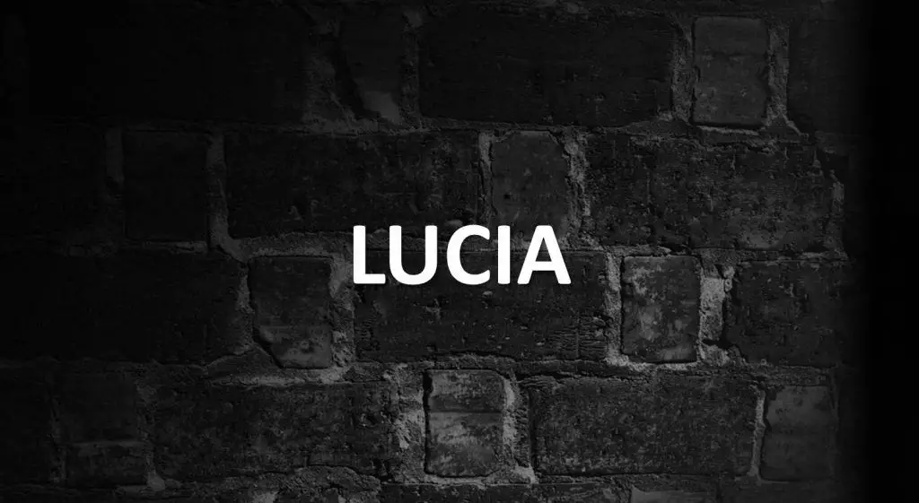 Significado de Lucia, personalidad y origen