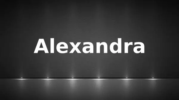 Significado de alexandra y su origen