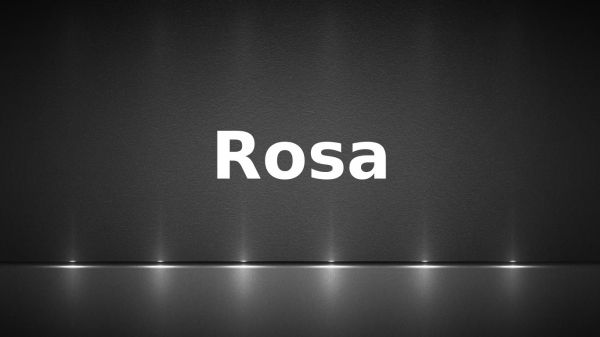 Significado de Rosa y su origen