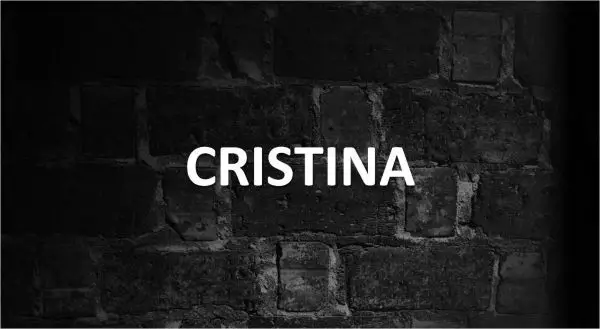 Significado de Cristina