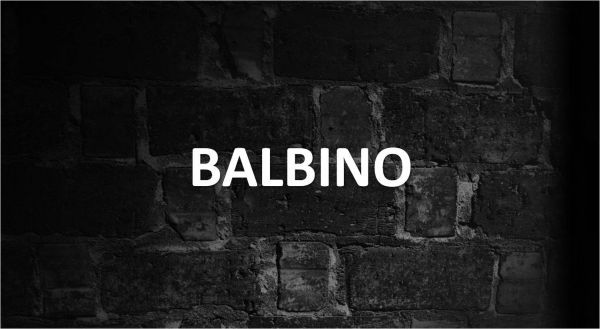 Significado de Balbino