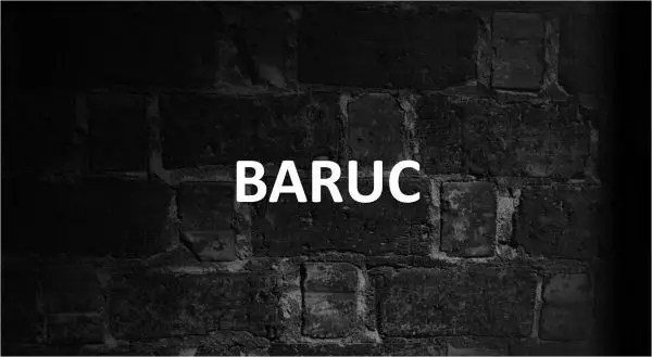 Significado de Baruc
