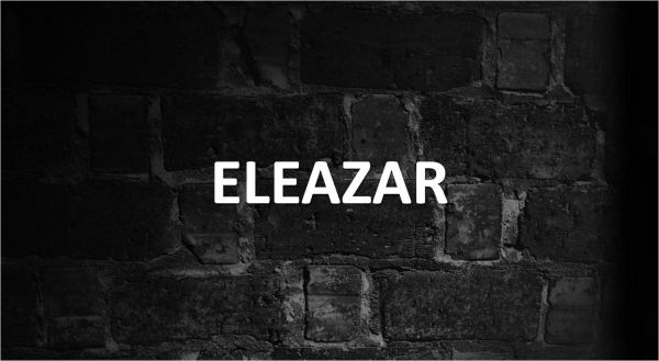  Significado de Eleazar