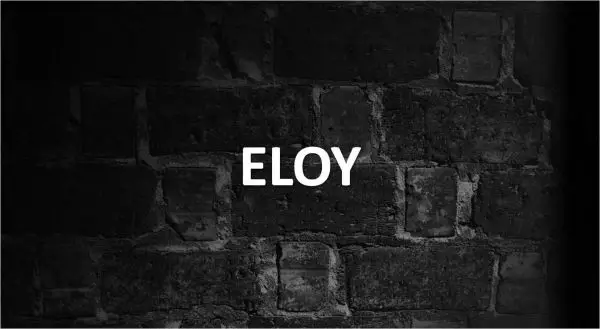 Significado de Eloy