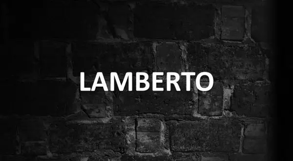 Significado de Lamberto