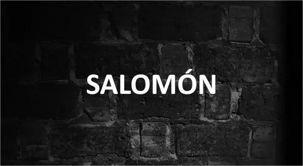 Significado de Salomón