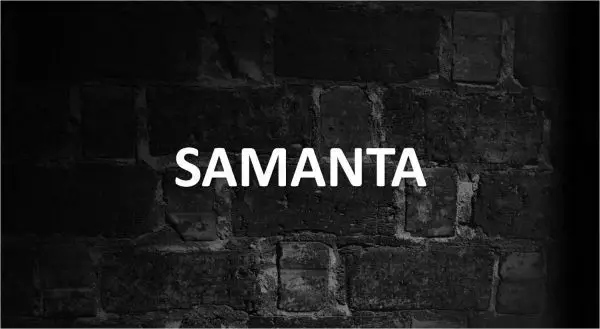 Significado de Samanta