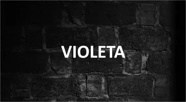 Significado de Violeta