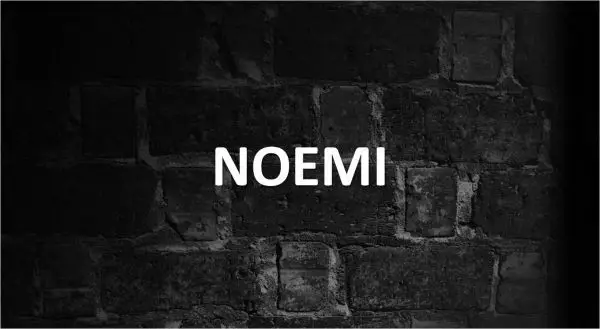 significado de Noemi