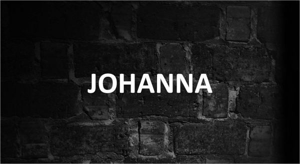 Significado de Johanna