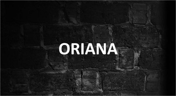 Significado de Oriana