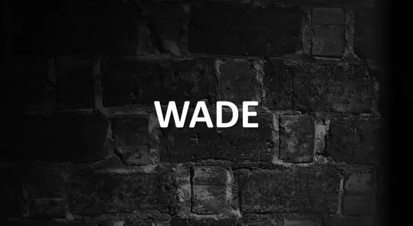 Significado de Wade
