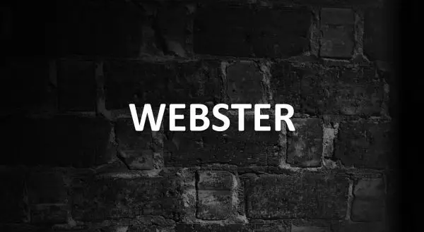 Significado de Webster