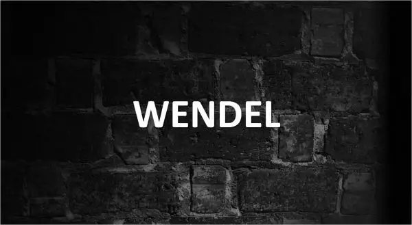 Significado de Wendel