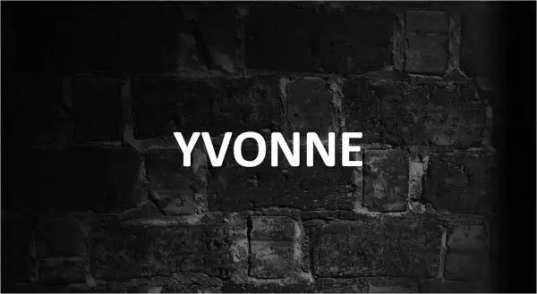 Significado de Yvonne
