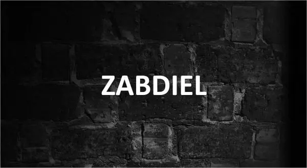 Significado de Zabdiel