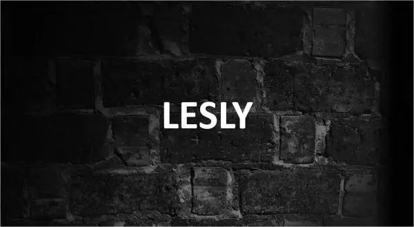 Significado de Lesly