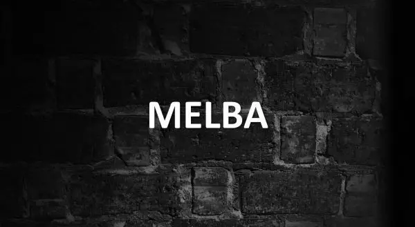 Significado de Melba