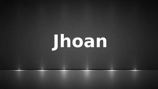 Significado de Jhoan y su origen