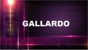 Significado del apellido Gallardo