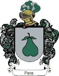 Significado del escudo del apellido Pera