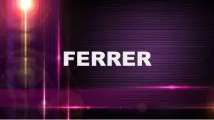 Significado del apellido Ferrer