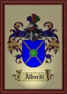 Escudo del apellido Alberdi