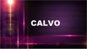 significado del apellido Calvo