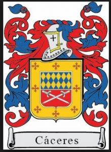Significado del escudo del apellido Cáceres