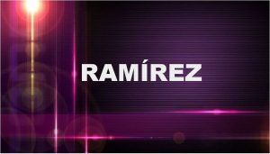 significado del apellido Ramírez