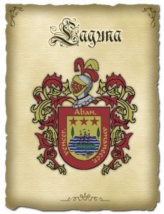 Significado del escudo del apellido Laguna