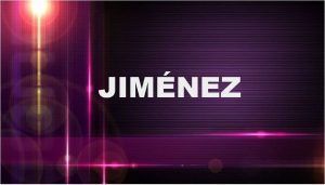 significado del apellido Jiménez